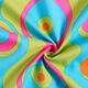 psychedelic carnival fabric – apple green,  thumbnail number 3