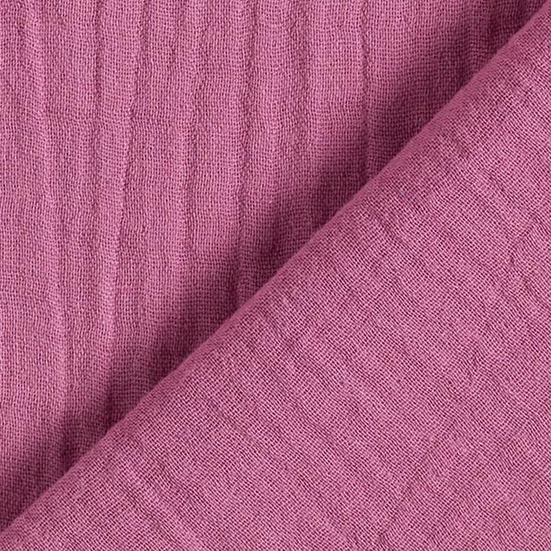 GOTS Double Gauze/Muslin | Tula – mauve,  image number 4