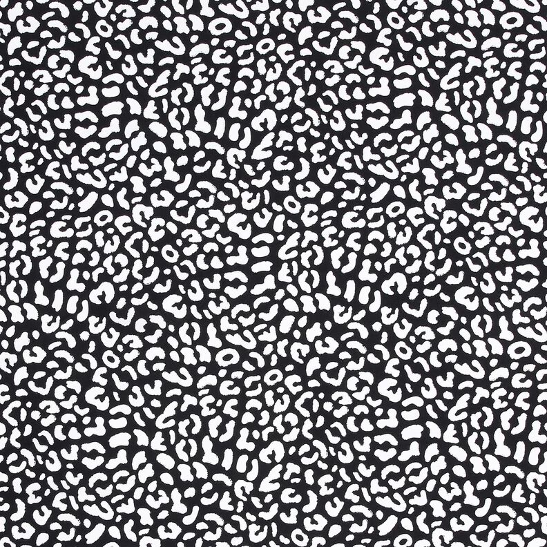 Swimsuit Fabric abstract leopard spots – blue-black/white,  image number 1