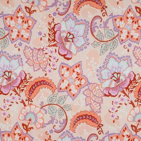 Cotton voile Stella | Nerida Hansen – apricot/lavender, 