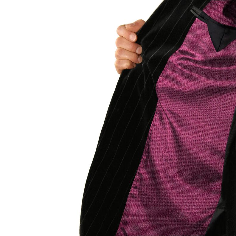Satin lining plain – grape,  image number 5