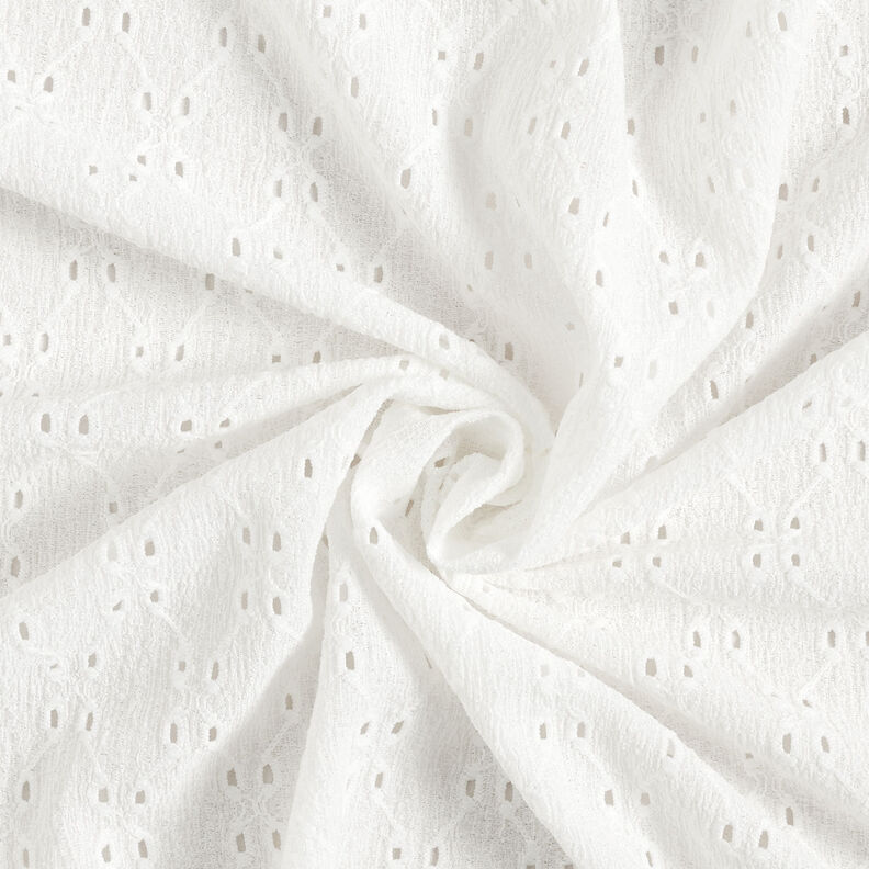 Crinkle jersey broderie anglaise – white,  image number 4