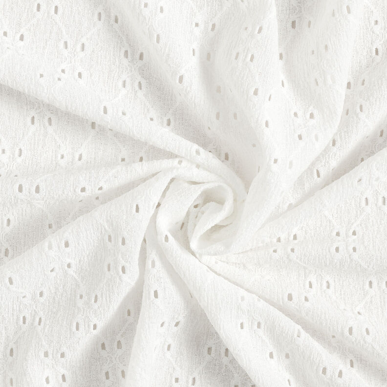 Crinkle jersey broderie anglaise – white,  image number 4