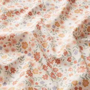 Raincoat Fabric flower meadow Digital Print – rosé, 