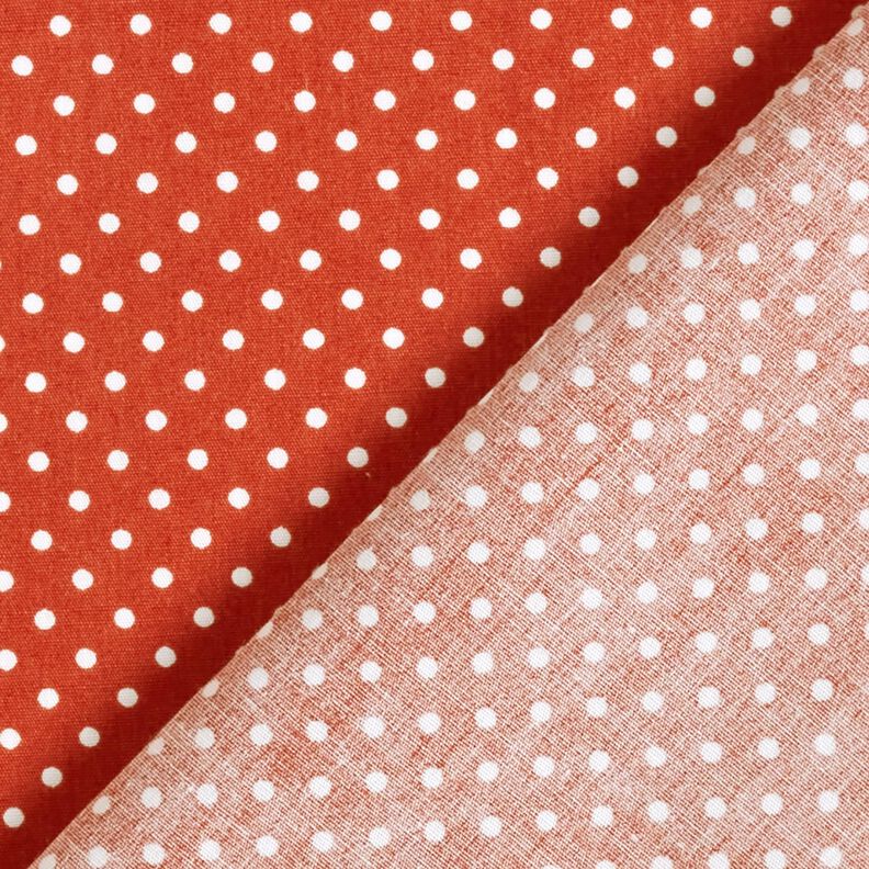 Cotton Poplin Mini polka dots – terracotta/white,  image number 4