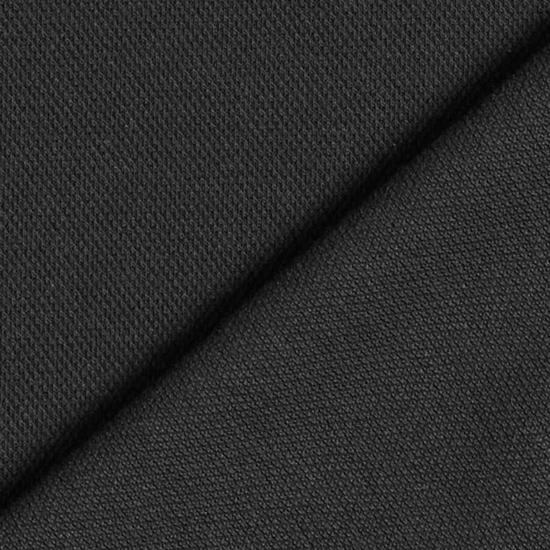 Cotton Jersey Fine Piqué – black,  image number 3