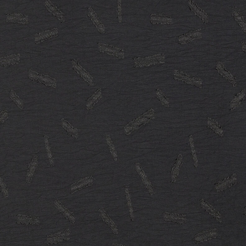 Striped jacquard dobby – black,  image number 1