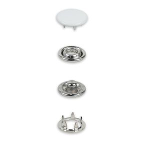 Jersey snap fasteners [12 mm] | Prym – white, 