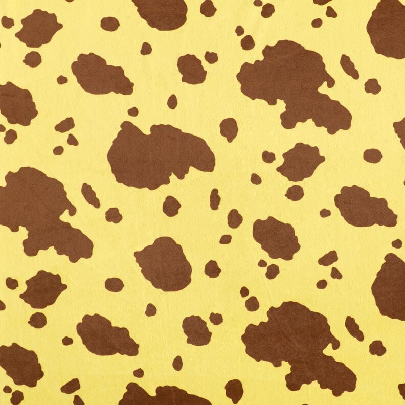 Faux fur giraffe – sunglow/brown,  image number 1