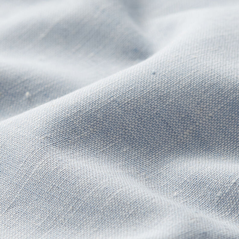 Cotton Linen Blend Mottled – light blue,  image number 2