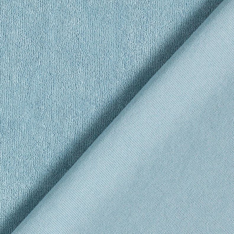 Towelling Fabric Stretch Plain – light blue,  image number 3