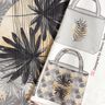 Bags Panel Canvas Palm leaf and moon – light grey,  thumbnail number 2
