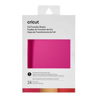 Cricut Ruby Transfer Sheet [ 10,1 x 15,2 cm | 24 pieces ], 