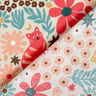Cotton Poplin Cats on the Flower Meadow – natural,  thumbnail number 5