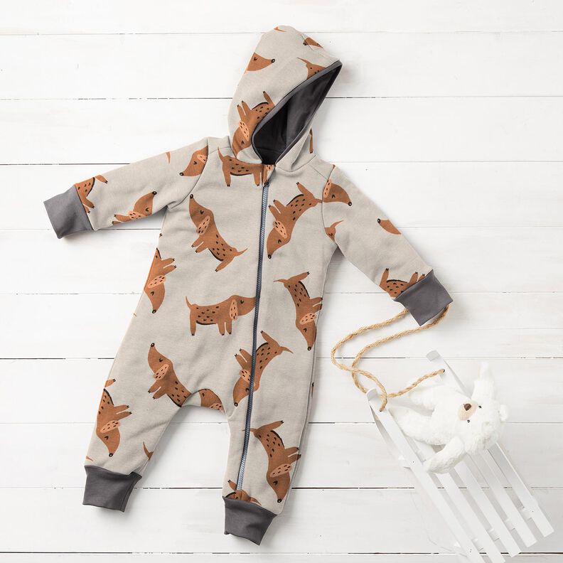 French Terry large dachshunds – light taupe,  image number 6