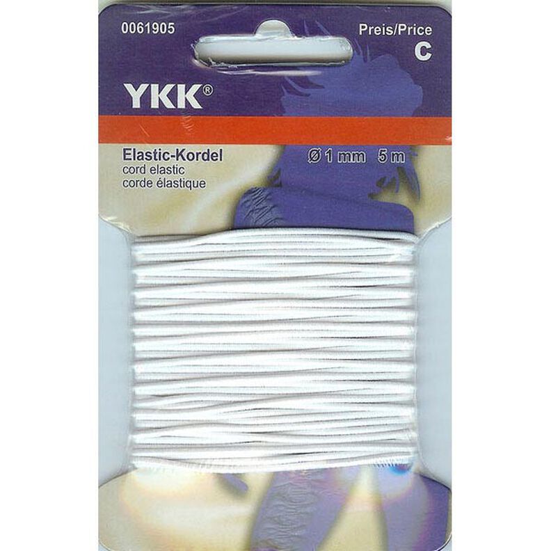 Elastic Cord 501 [5m] – white | YKK,  image number 1