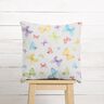 Decor Fabric Half Panama delicate butterflies – white/pastel green,  thumbnail number 8