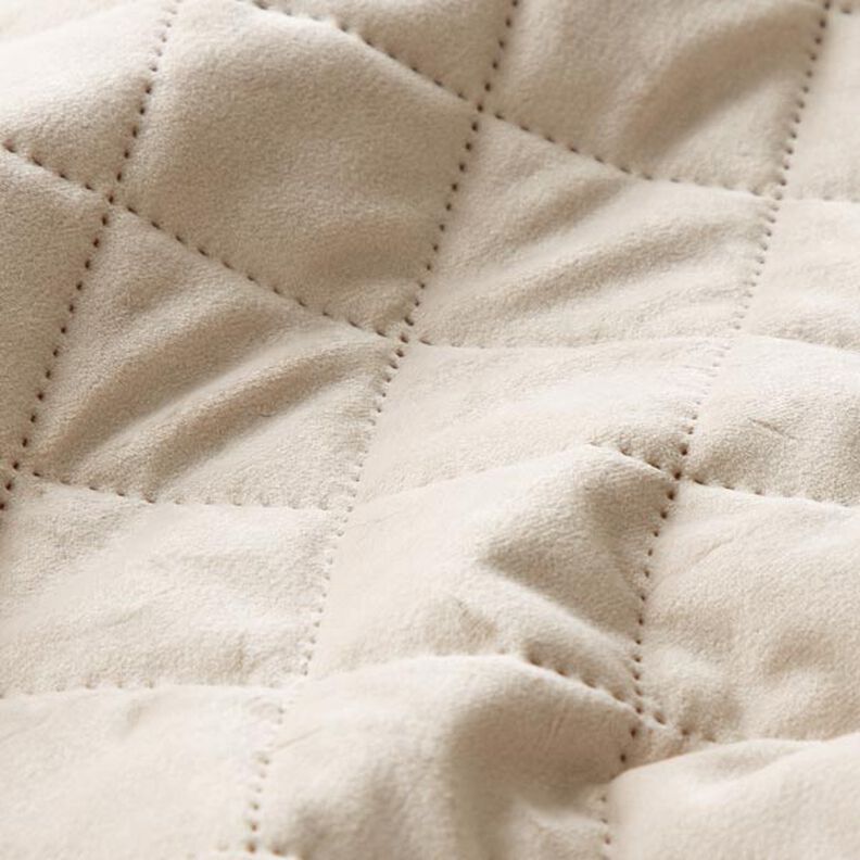 Upholstery Fabric Velvet Quilted Fabric – beige,  image number 2