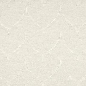 Faux Fur Heart Pattern | Poppy Fabrics – offwhite, 