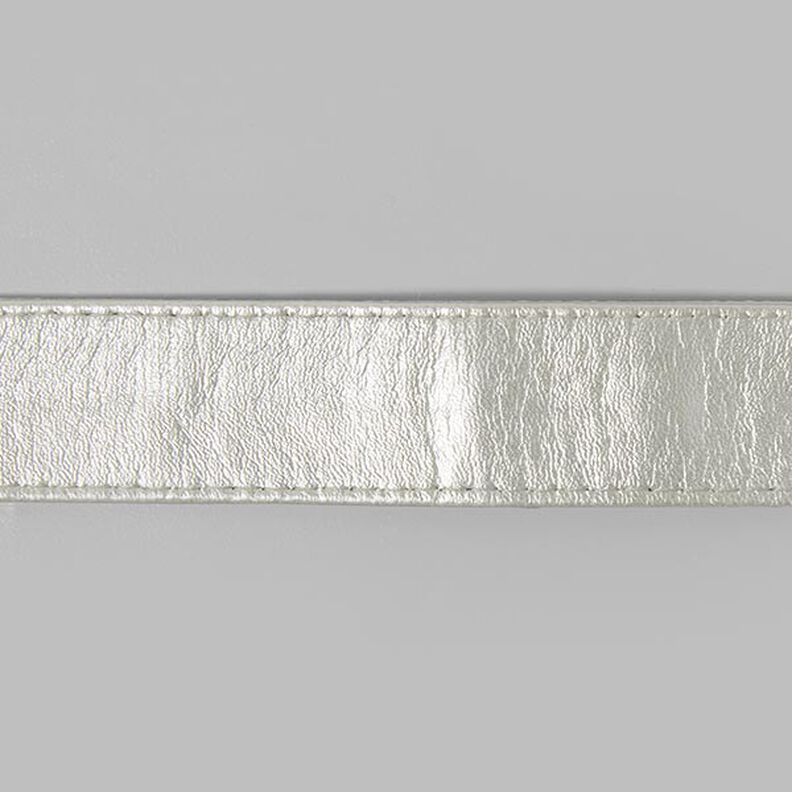 Imitation Leather Bag Webbing – silver,  image number 1