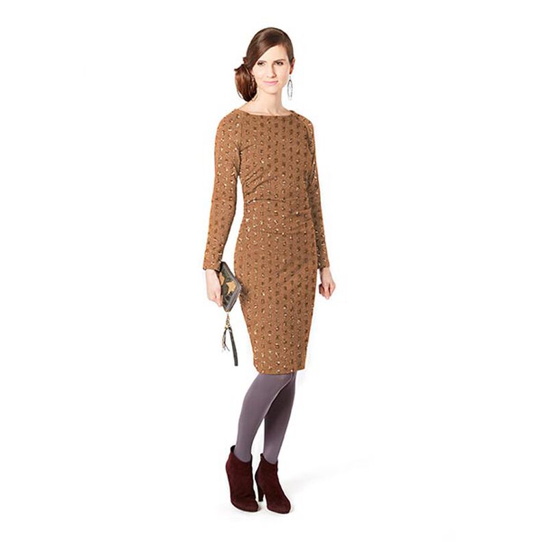 Little Boxes Glitter Sequin Knit – caramel,  image number 5