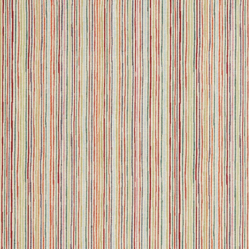 Decor Fabric Tapestry Fabric colourful stripes – light beige/carmine,  image number 1