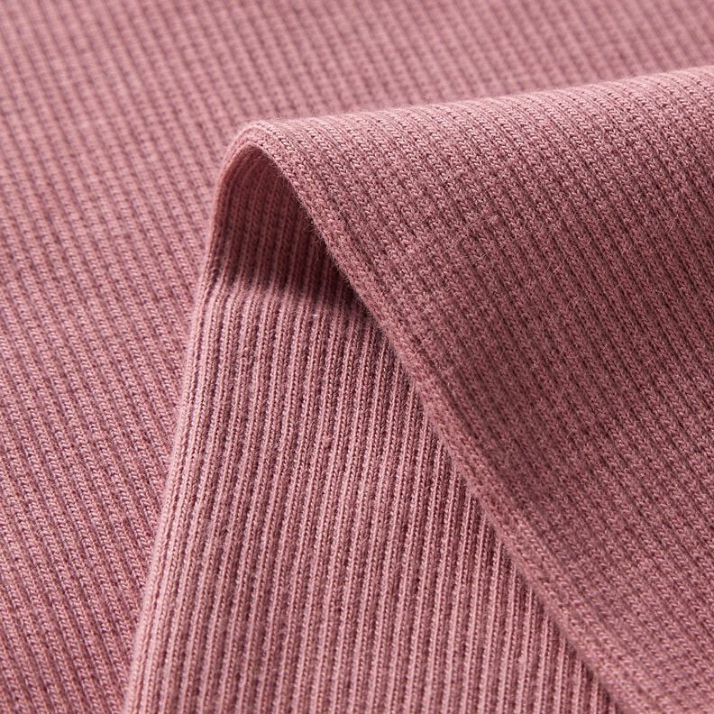 2x2 Ribbing Plain – dark dusky pink,  image number 5