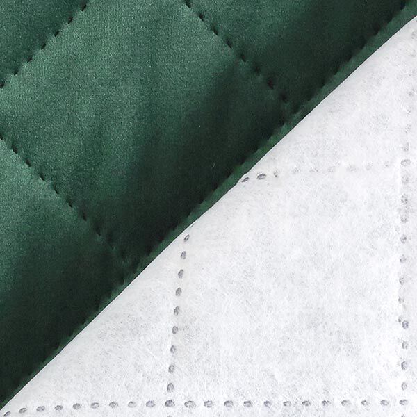 Upholstery Fabric Velvet Quilted Fabric – dark green,  image number 3