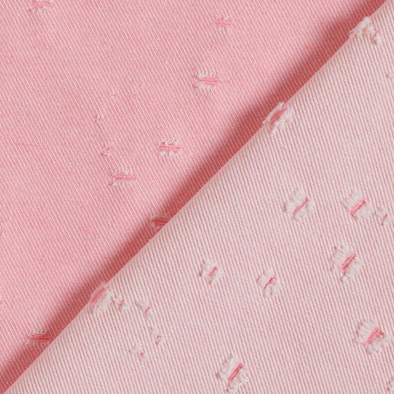 Denim cotton mix distressed look – pink,  image number 3