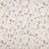 Decor Fabric Half Panama flower drawing – natural/dark brown,  thumbnail number 1