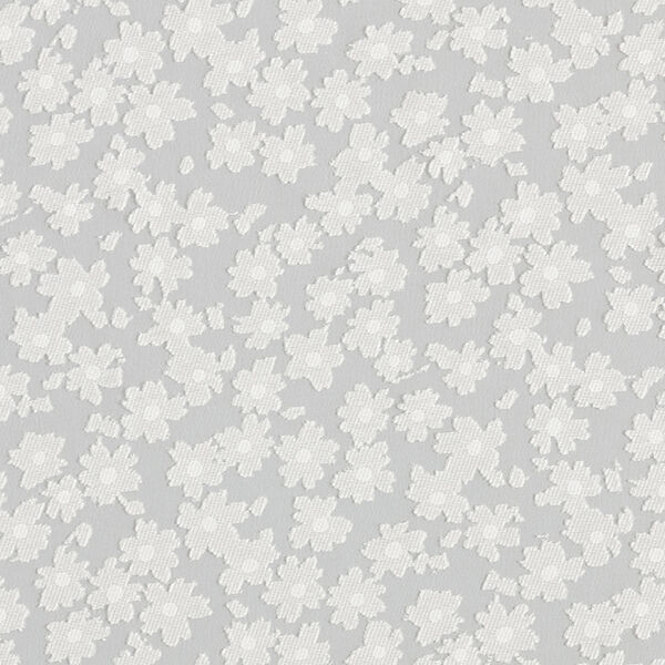 Floral burnout fabric – white,  image number 1