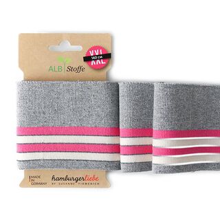 CUFF ME Reflective ORGANIC KNIT RIBBING  [140 CM | 8 CM]  | Albstoffe | Hamburger Liebe, 