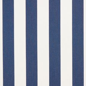Outdoor Fabric Canvas Block Stripes – indigo/ivory, 