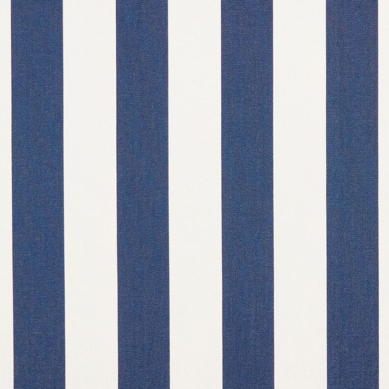 Outdoor Fabric Canvas Block Stripes – indigo/ivory,  image number 1