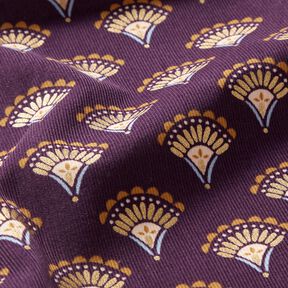 Baby Cord Glitter fans – aubergine, 