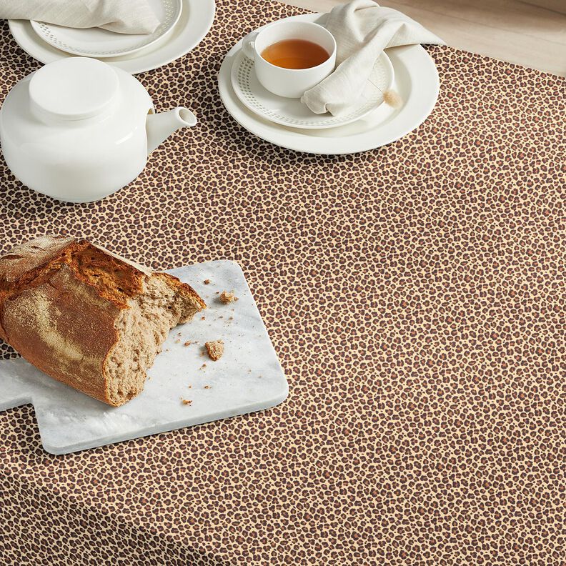 Cotton Cretonne small leopard print – beige/brown,  image number 5