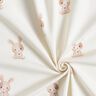 GOTS Cotton Jersey Rabbit with flower Digital Print – ivory,  thumbnail number 3
