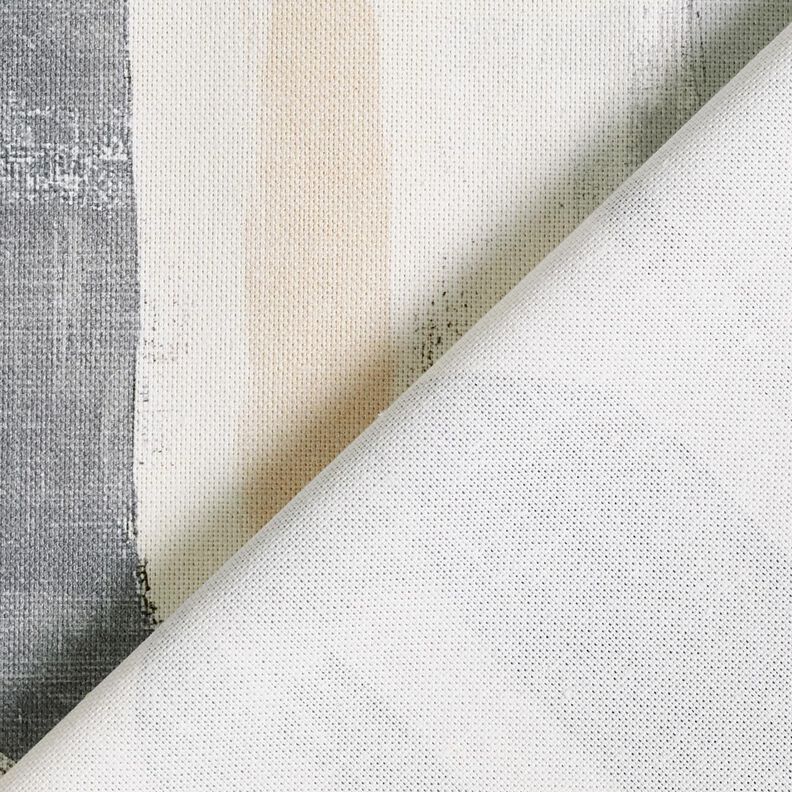 Decor Fabric Half Panama artistic arches – light beige/grey,  image number 4
