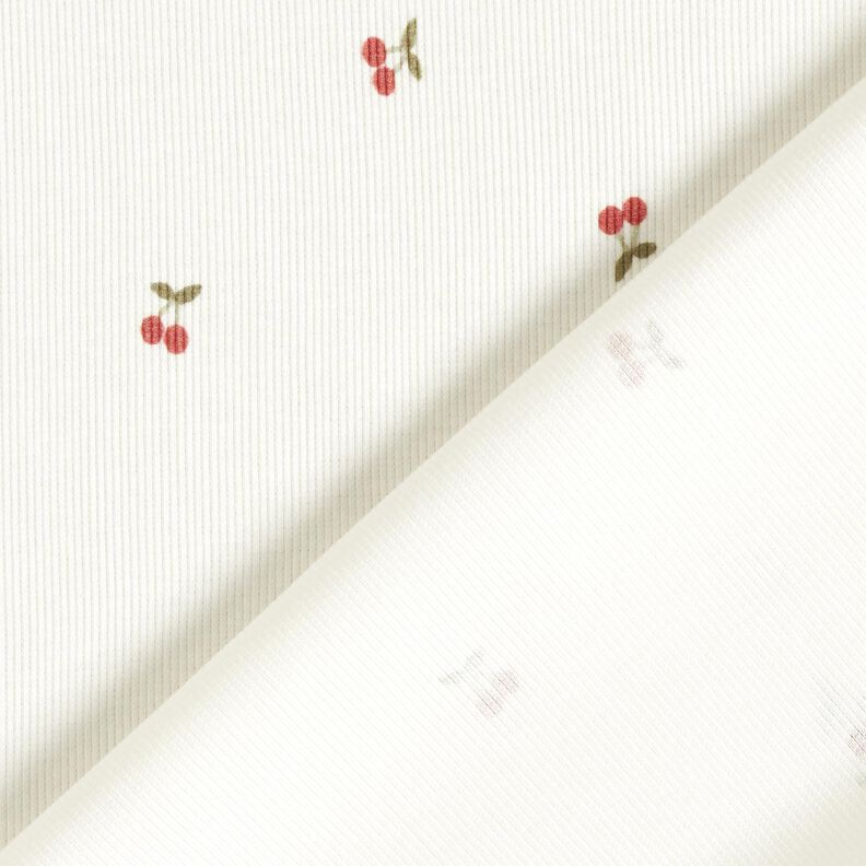 Ribbed Jersey little cherries – offwhite,  image number 4
