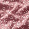Double Gauze/Muslin large leopard pattern – dark dusky pink/white,  thumbnail number 2