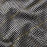 Glen Plaid Wool Fabric – dark grey/yellow,  thumbnail number 2