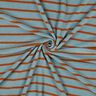 terry cloth jersey Stripes | Poppy Fabrics – dove blue/copper,  thumbnail number 3