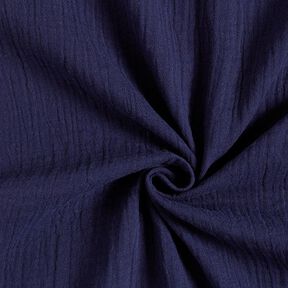 GOTS Double Gauze/Muslin | Tula – navy blue, 