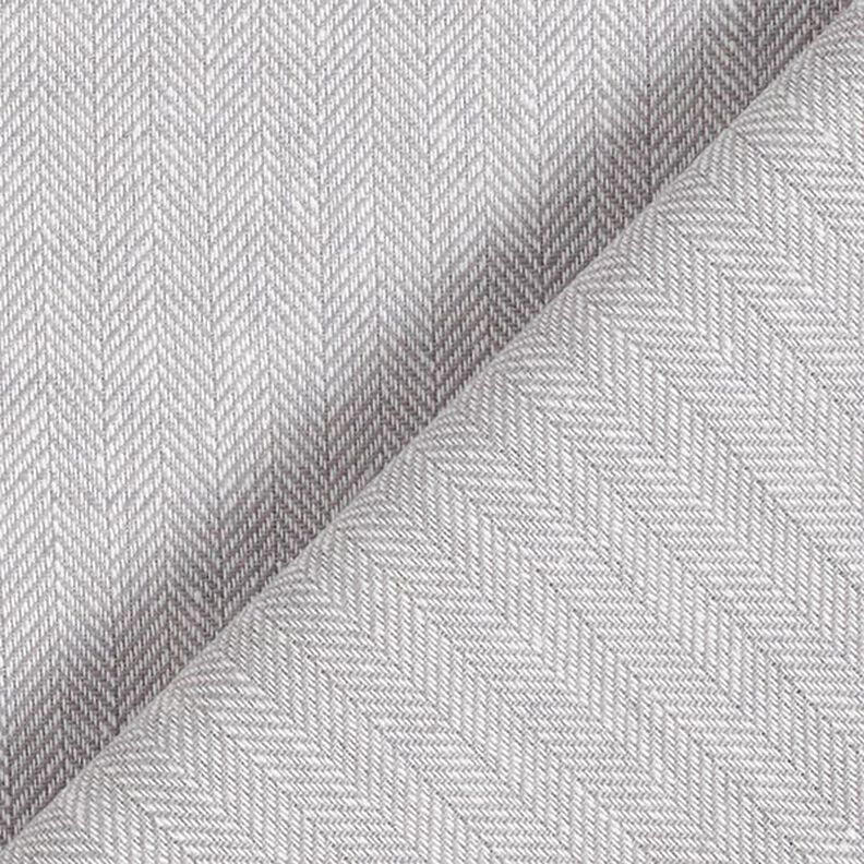 Herringbone Linen Cotton Blend – light grey,  image number 4
