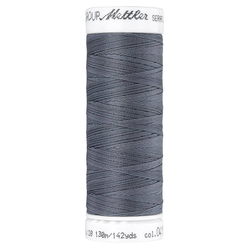 Seraflex Stretch Sewing Thread (0415) | 130 m | Mettler – grey,  image number 1