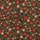 Baby Cord Beautiful Glitter Flowers – black/metallic gold,  thumbnail number 1
