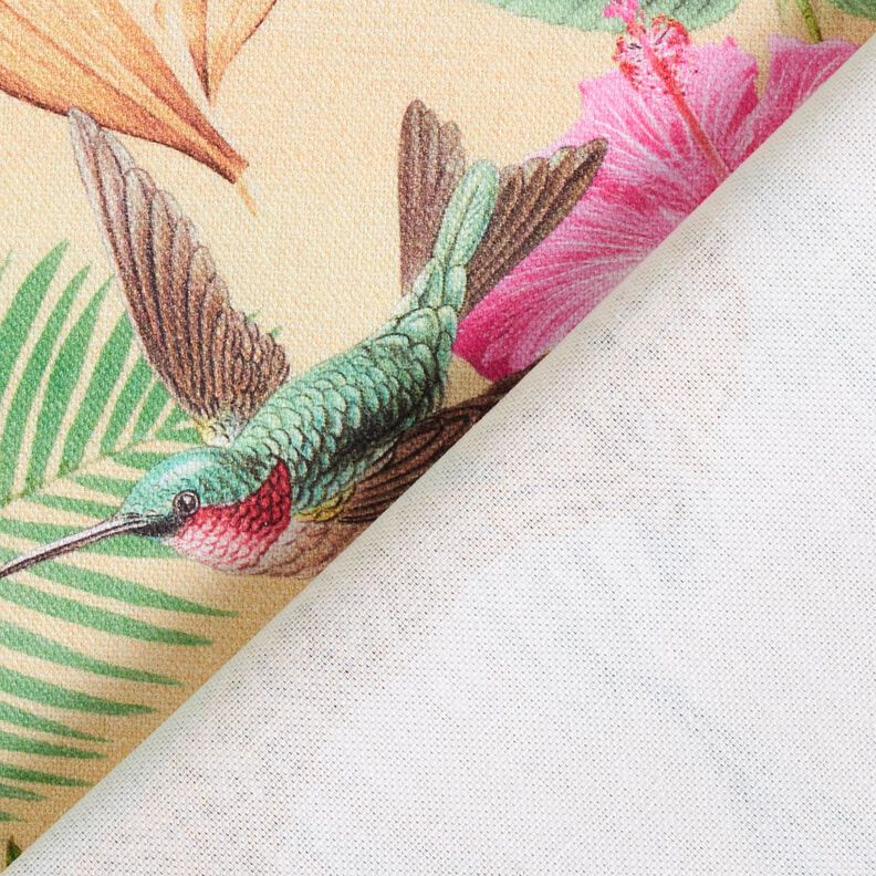 Decor Fabric Half Panama jungle animals – beige/green,  image number 4