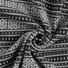 Knitted jacquard Norwegian stripes – light grey/black,  thumbnail number 4