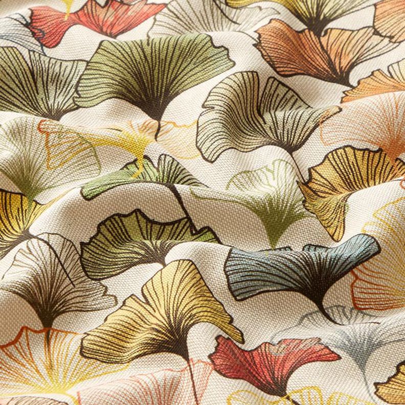 Decor Fabric Digital Print colourful ginkgo,  image number 2