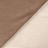 Velour with Sherpa Fur backing – medium brown,  thumbnail number 4
